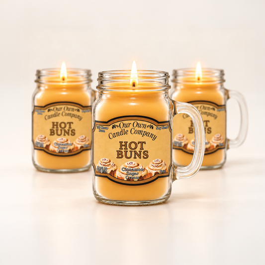 Hot Buns 3-Pack Mason Jar Candle Bundle
