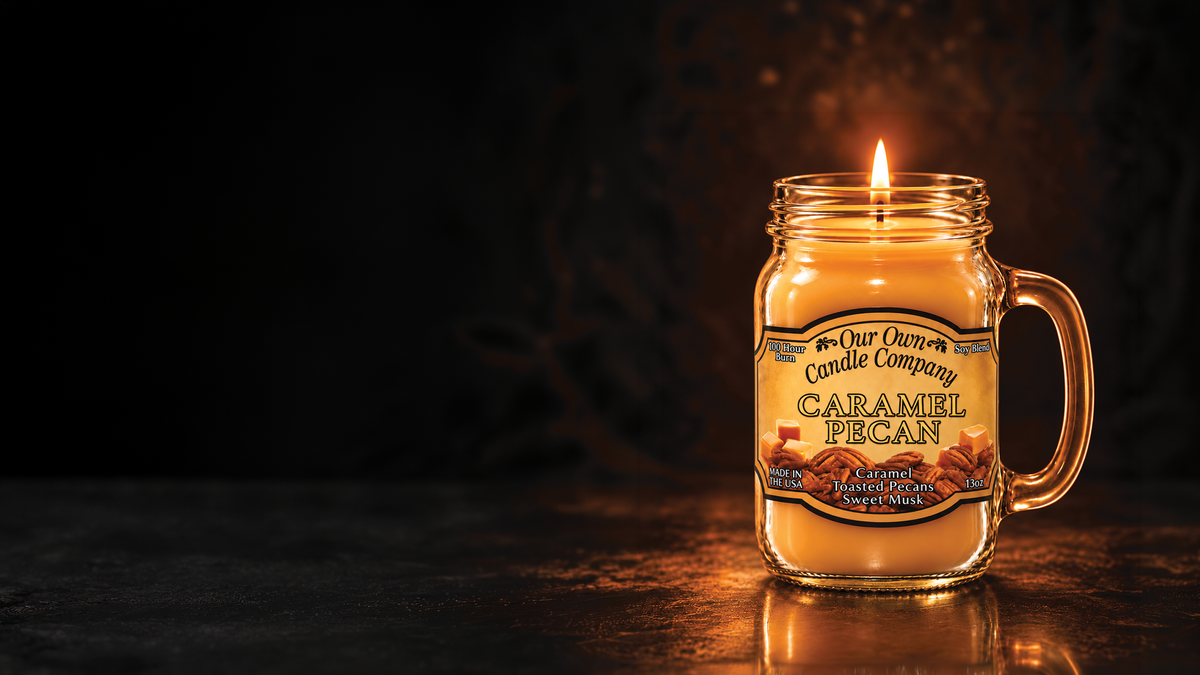 Our Own Candle Company Caramel Pecan Mason Jar Candle