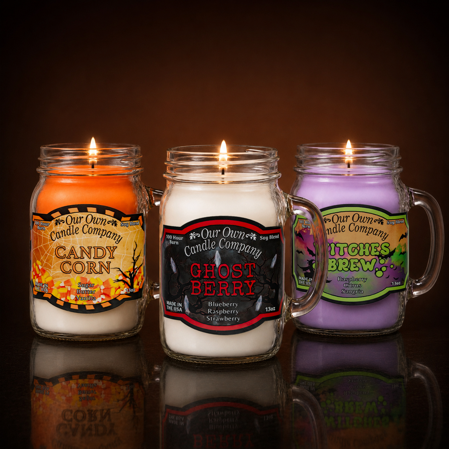 Halloween Mason Jar Candle Bundle