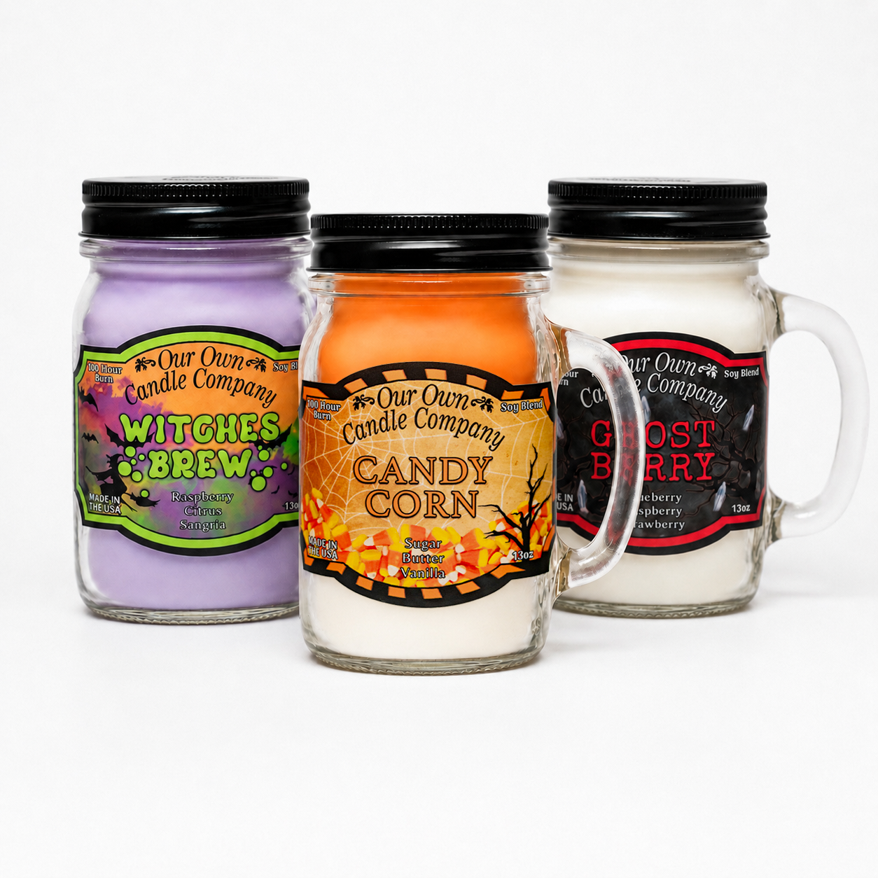 Halloween Mason Jar Candle Bundle