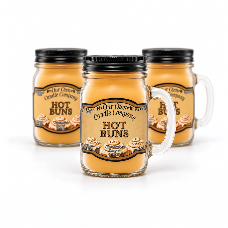Hot Buns 3-Pack Mason Jar Candle Bundle