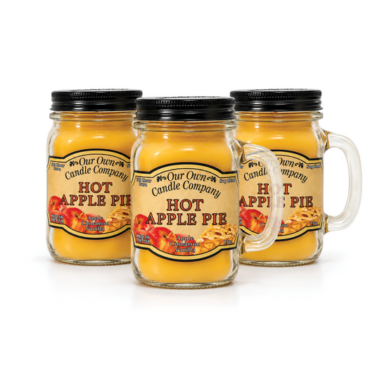 Hot Apple Pie 3-Pack Mason Jar Candle Bundle