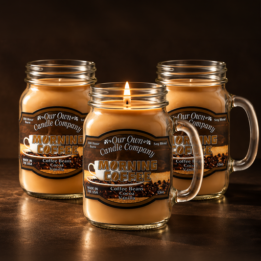 Morning Coffee 3-Pack Mason Jar Candle Bundle