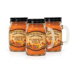 Pumpkin Spice 3-Pack Mason Jar Candle Bundle